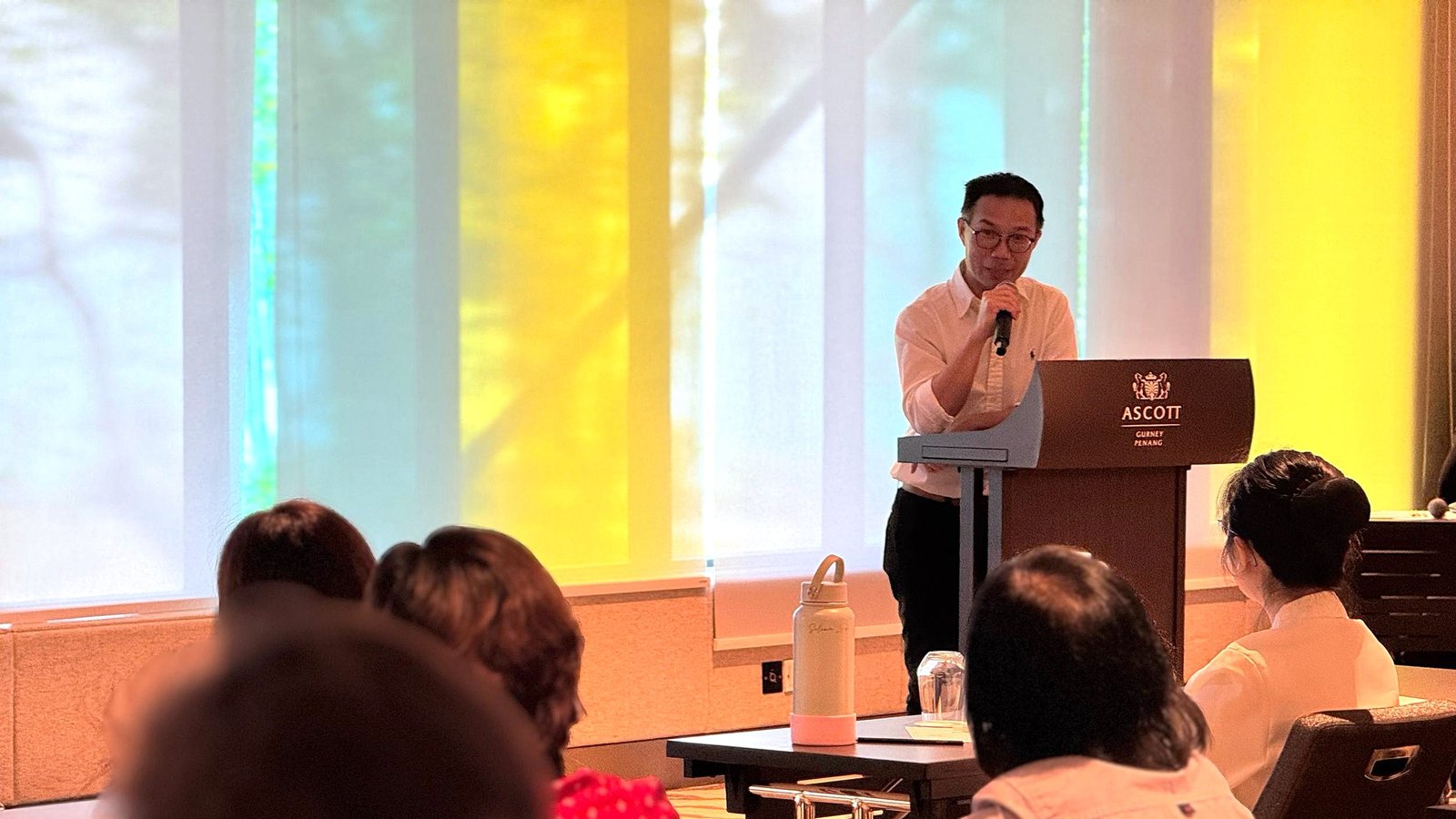 Dr. Choke giving talks